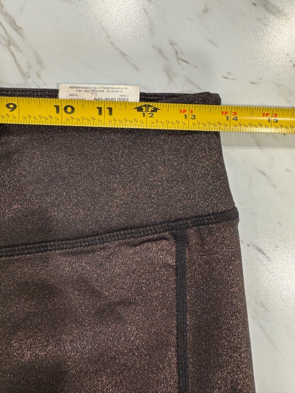 Xersion Performance Legging Mid-rise-fitted Jet Black Glitter Medium-Women's-NWT - Picture 9 of 12
